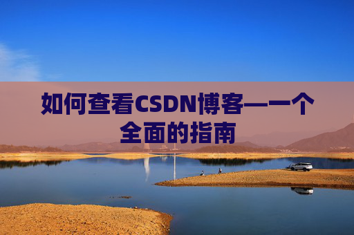 如何查看CSDN博客—一个全面的指南